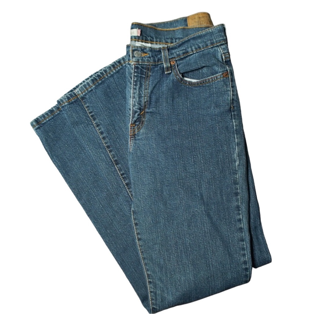 Vintage Levi’s 505 Straight Leg Jeans Y2K 2000s Medium to Dark Wash SZ 10 Womens